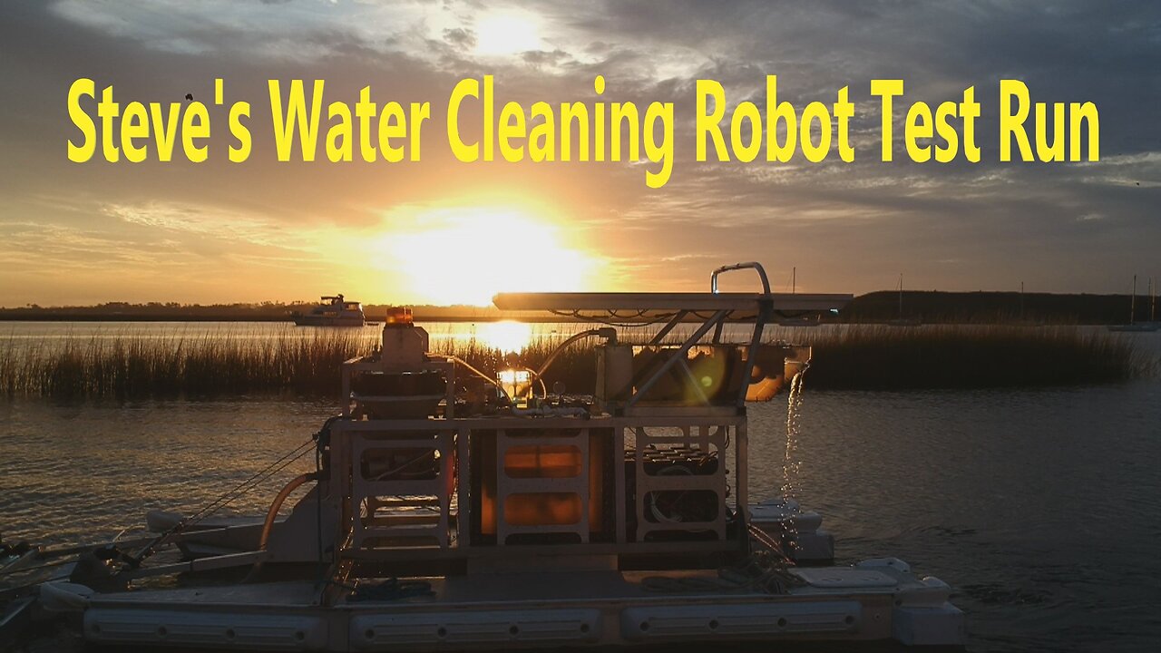 Steve Wolcott's Waterway Cleaning Robot Test Run