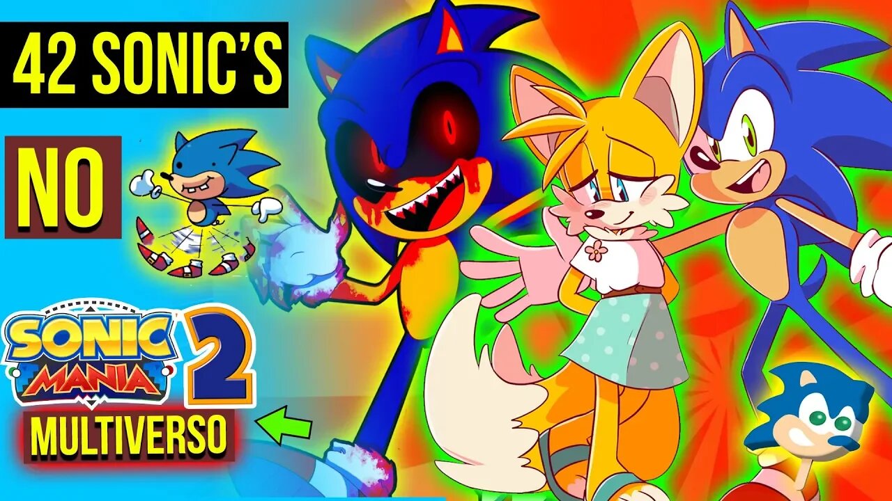 42 SONIC JUNTOS EM SONIC MANIA 2 😱 | SONICVERSO