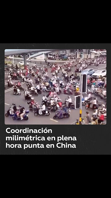 En China no es un problema para los motociclistas la hora punta