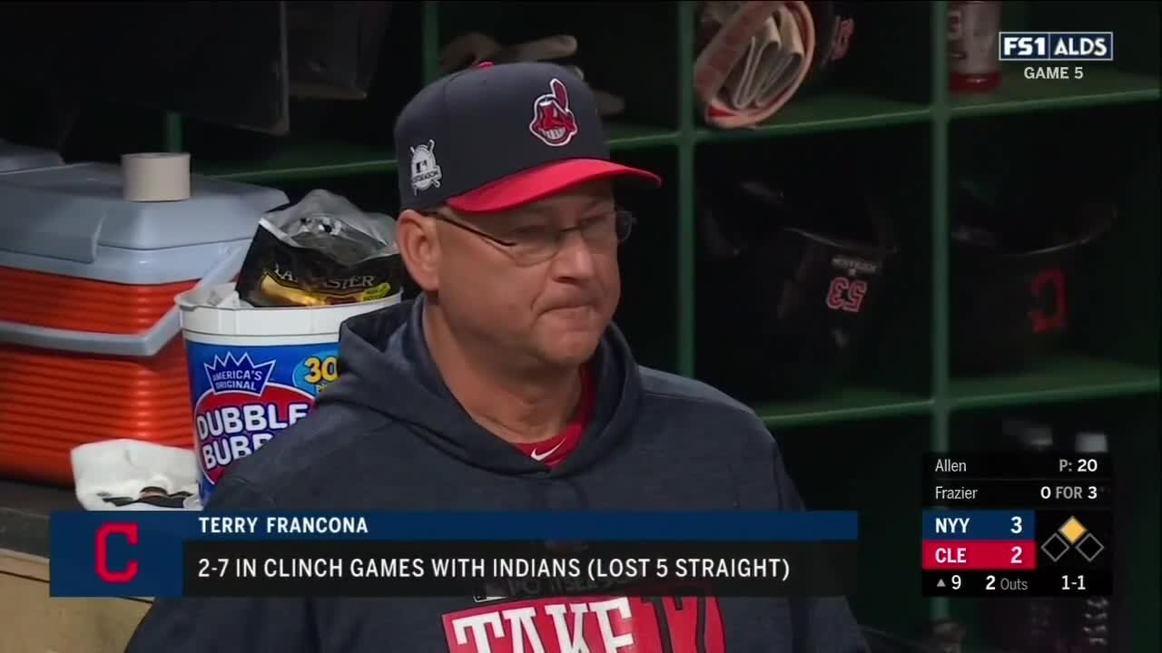 Tribe manager Terry Francona stepping away for remainder of season for health reasons