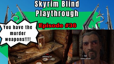 Skyrim Budjo Blind Playthrough Ep. #36 - Suspicion?!?