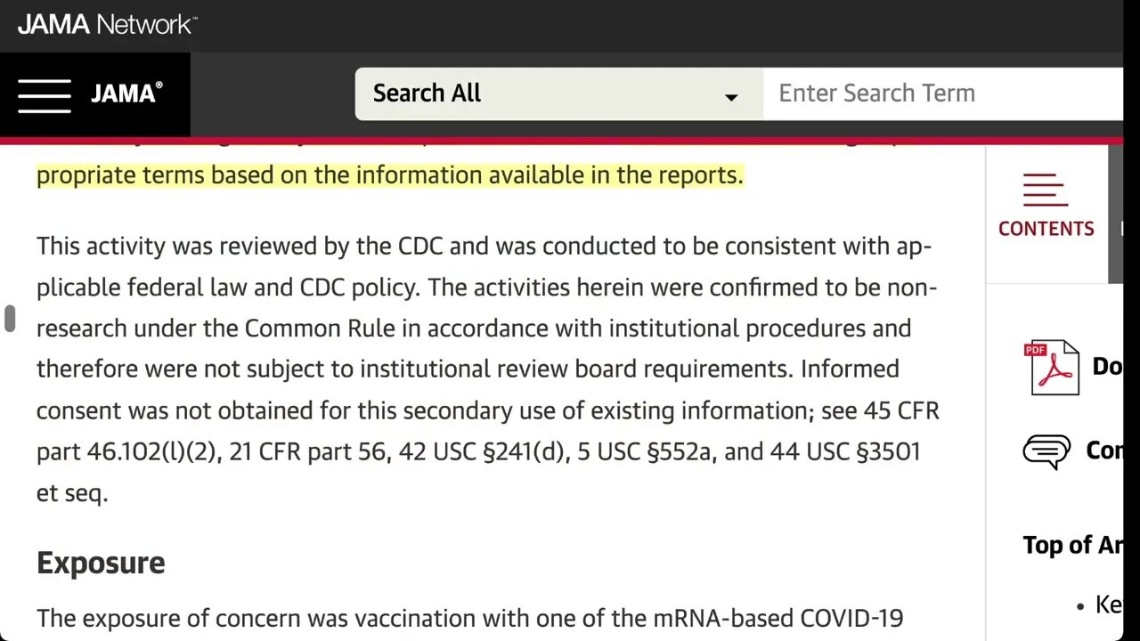從美國檢測疫苗不良反應的被動調查系統來看，在多個年齡和性別階層接受基於 mRNA 的 COVID-19 疫苗後，心肌炎的發病率升高，並且在青春期男性和年輕男性的第二次疫苗接種後發病率最高