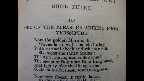 Ode on the Pleasure Arising from Vicissitude - T. Gray