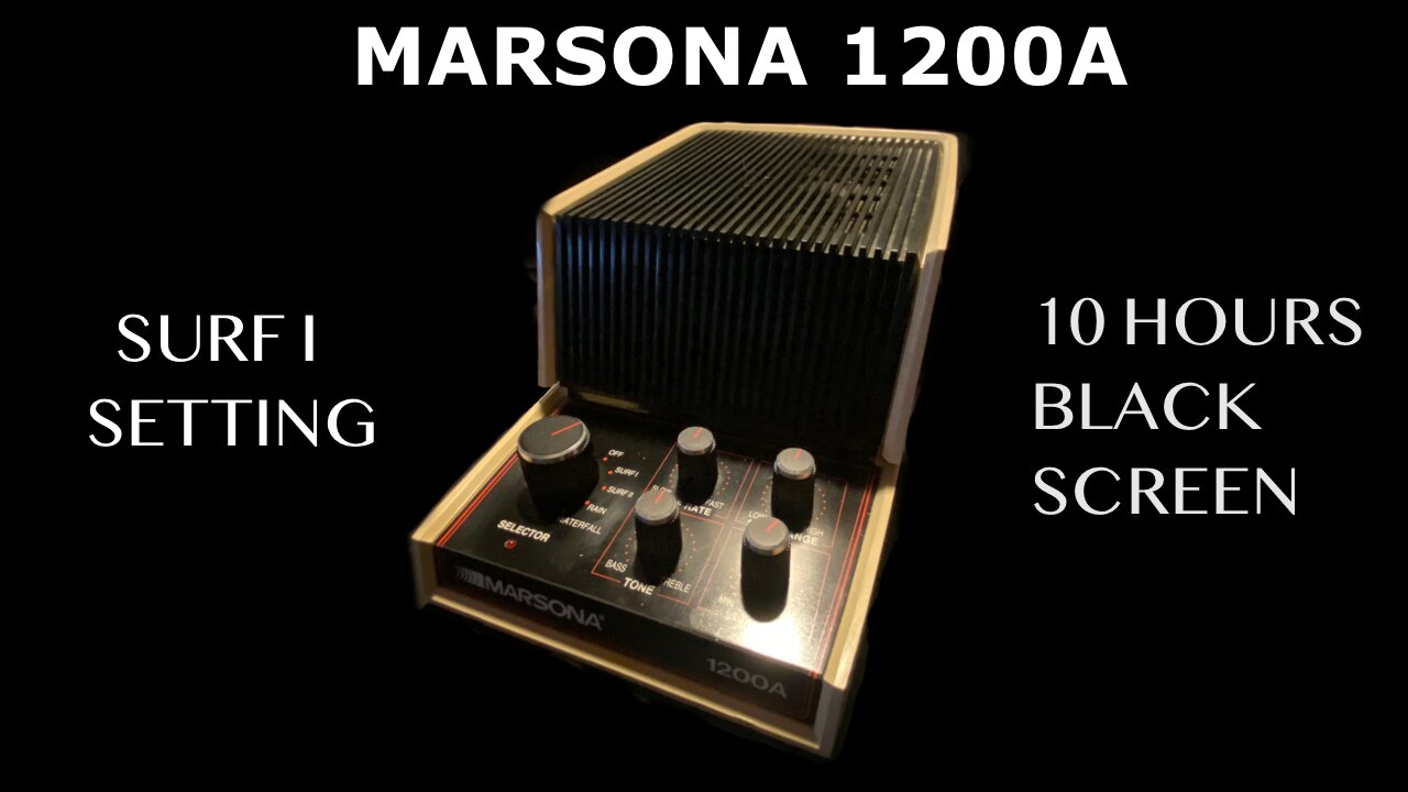 Vintage White Noise - Marsona 1200A - Surf I Setting - 10 Hours - Sleep Sound