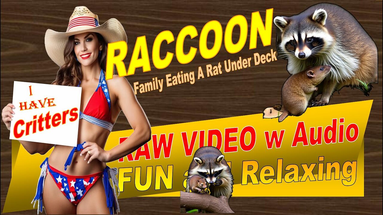 LovingKindandWarm Raccoon Video Under a Deck Visual/Audio Fun Oct 27 2024 Rat Raw