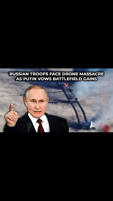 Russian Troops Face Drone Massacre as Putin Vows Battlefield Gains