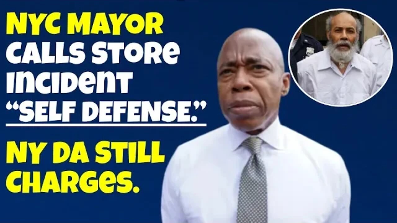 NYC MAYOR Outraged after NYC Store Worker was Charged after Obvious Self-Defense. CLIP