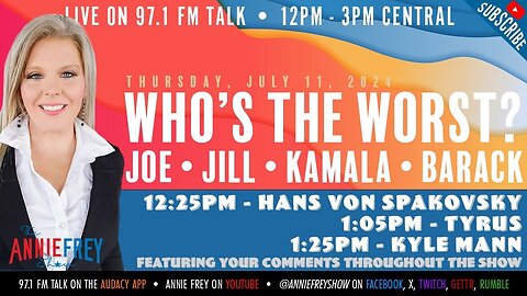 WHO'S THE WORST: Joe, Jill, Kamala, or Barack?