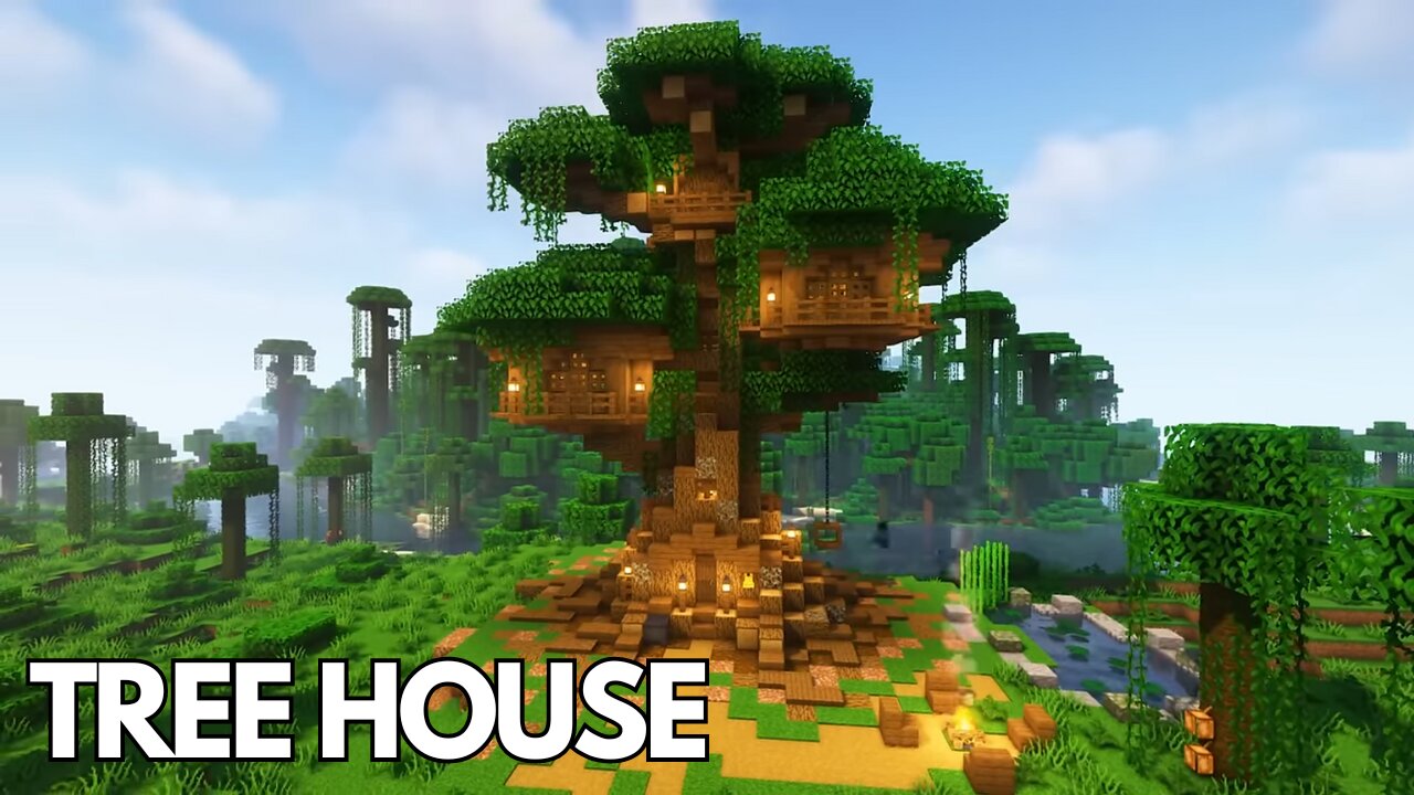 Minecraft: How to build a Tree House | Tutorial