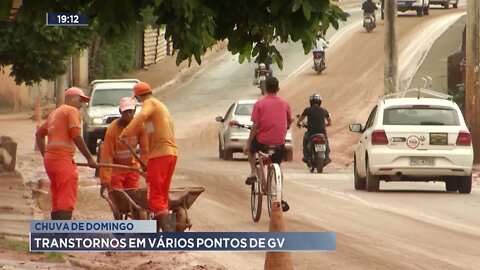 Chuva de domingo: transtornos em vários pontos de Gov. Valadares