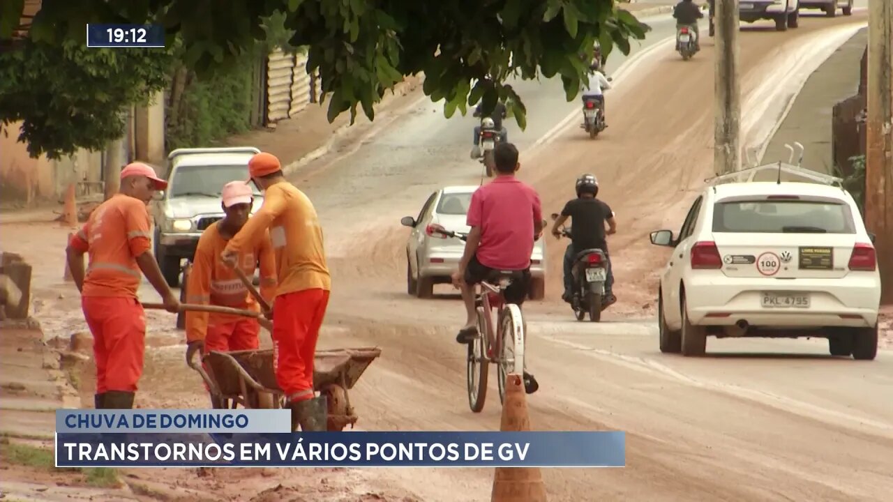 Chuva de domingo: transtornos em vários pontos de Gov. Valadares