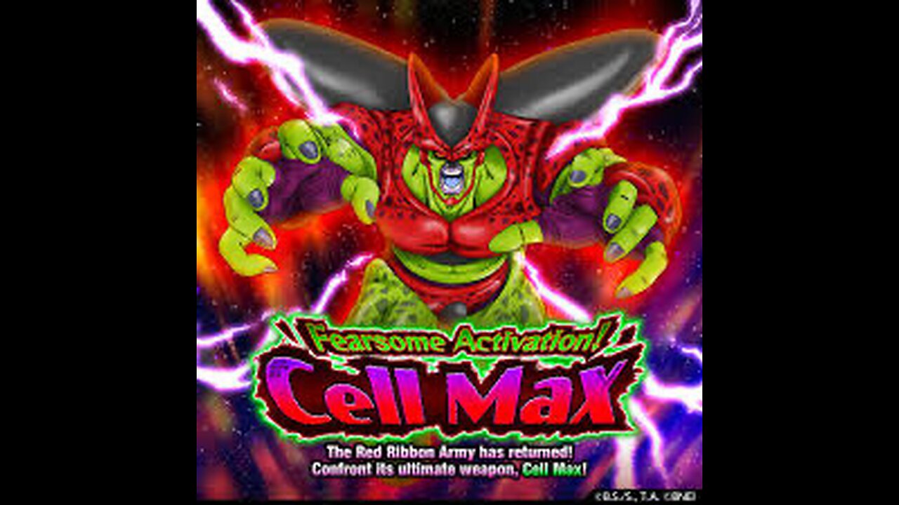 Dokkan battle cell max with yellow piccolo!!!