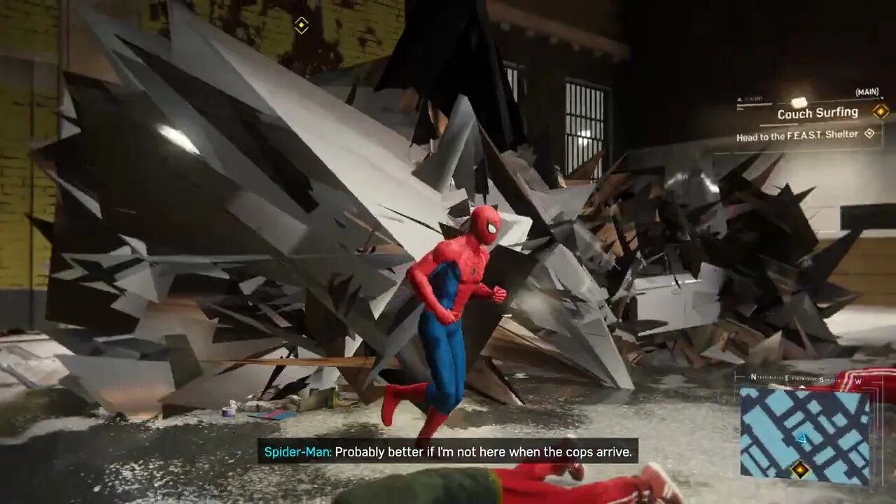 Spider-Man Remastered Visual Glitch