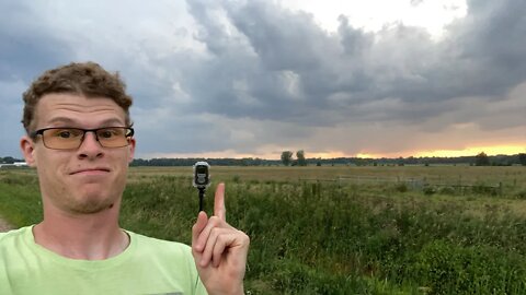 LIVE SEVERE THUNDERSTORM SHELF CLOUD -Great Lakes Weather