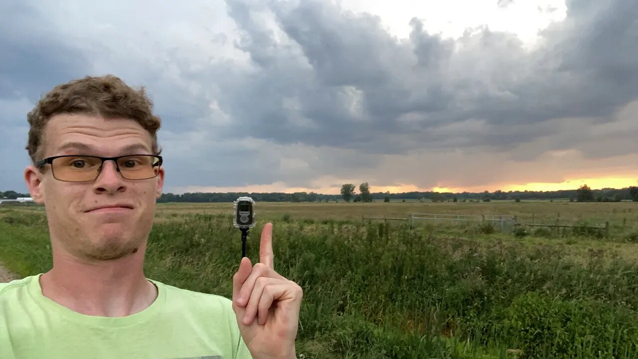 LIVE SEVERE THUNDERSTORM SHELF CLOUD -Great Lakes Weather