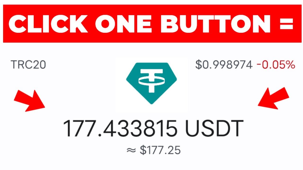 Click One Button = $177 USDT 💰 | Withdraw AnyTime ~ Usdt earning site 2023