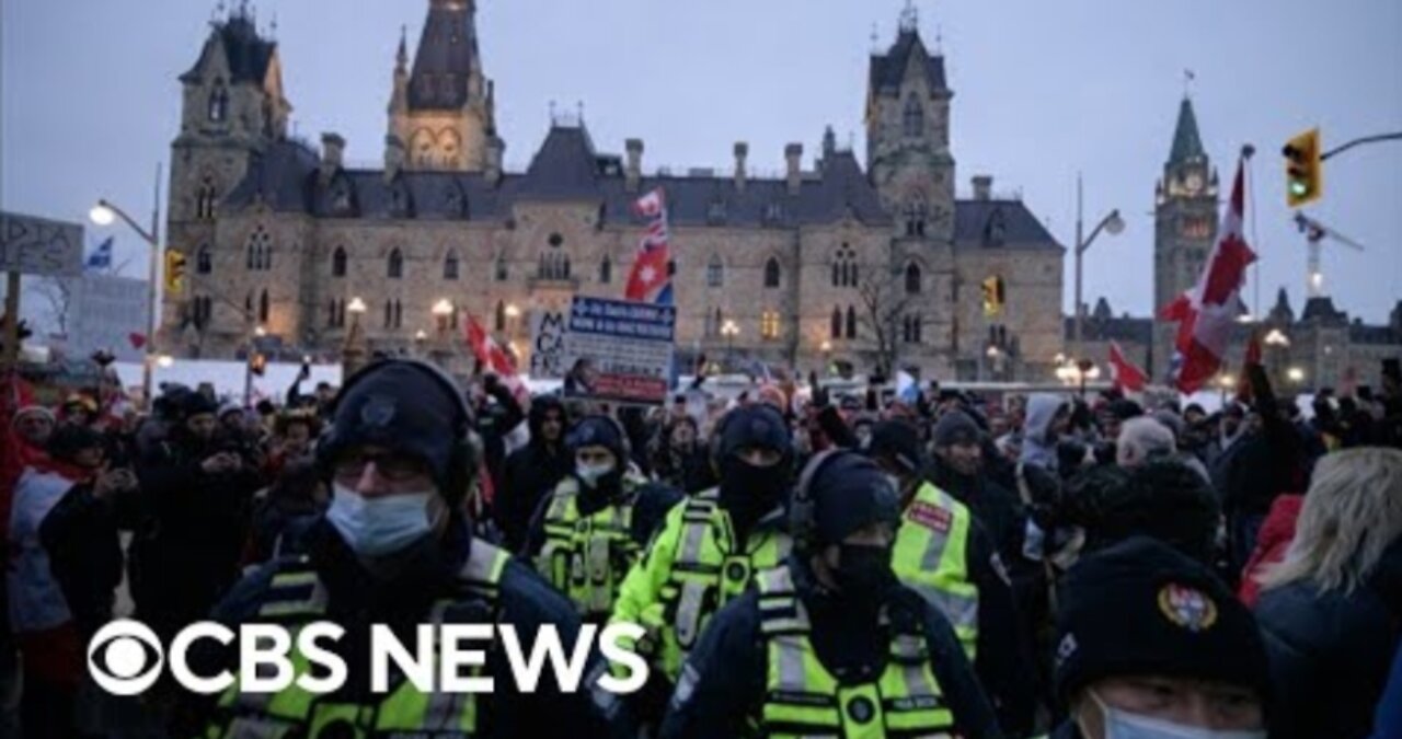 What protests in Ottawa are like as Canadian police try to end border blockade