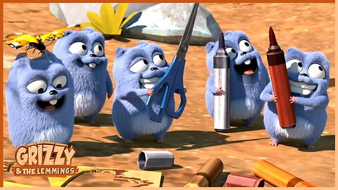 Grizzy's Wild Adventures with Butterflies and Frogs | 15' Compilation | 🐻🐹 Cartoon for Kids