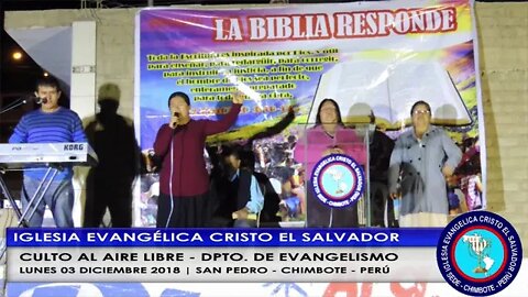 Culto al Aire Libre Dpto Evangelismo Dic 2018