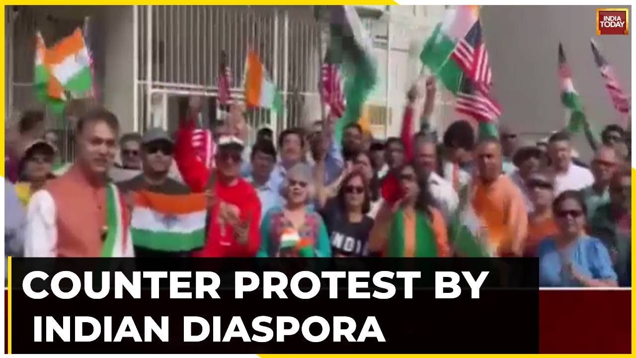 Counter Protest By Indian Diaspora _ Indians Protest Against K-army In US