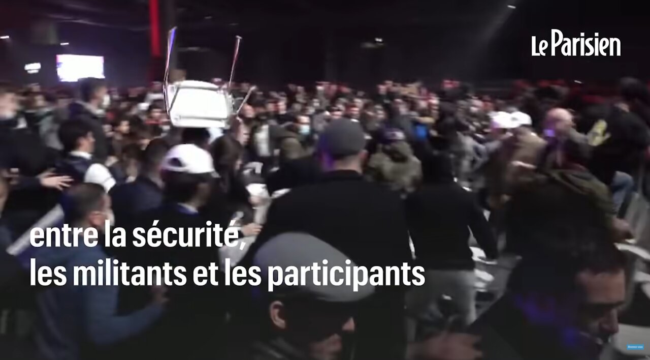 Leftist Group SOS Racisme Commits Chaos at Zemmour Campaign Event