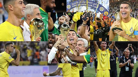 Cristiano Ronaldo scores twice to win 1st title with Saudi Arabian club Al Nassr