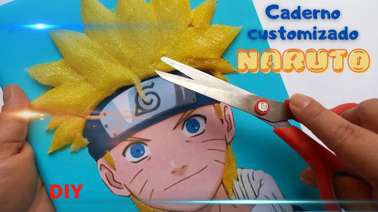 NARUTO - CADERNO CUSTOMIZADO! DIY!