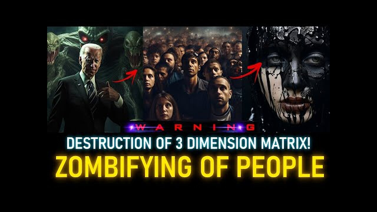 ZOMBIFYING OF PEOPLE. BREAK FREE OF THIRD DIMENSION MATRIX.