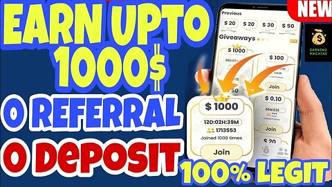 New Free Application || Earn Daily 1$ || 0 Referral || 0 Deposit || 100% Legit ||