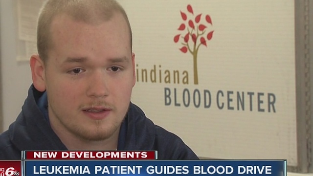 Leukemia patient guides blood drive