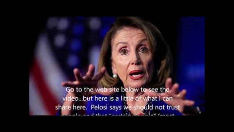 Nancy Pelosi The Evil Jezebel spews her Venom