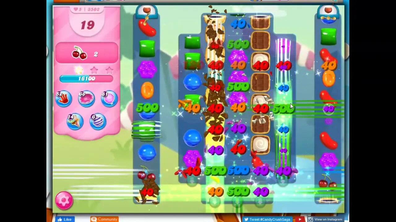 Candy Crush Level 3502 Talkthrough, 26 Moves 0 Boosters