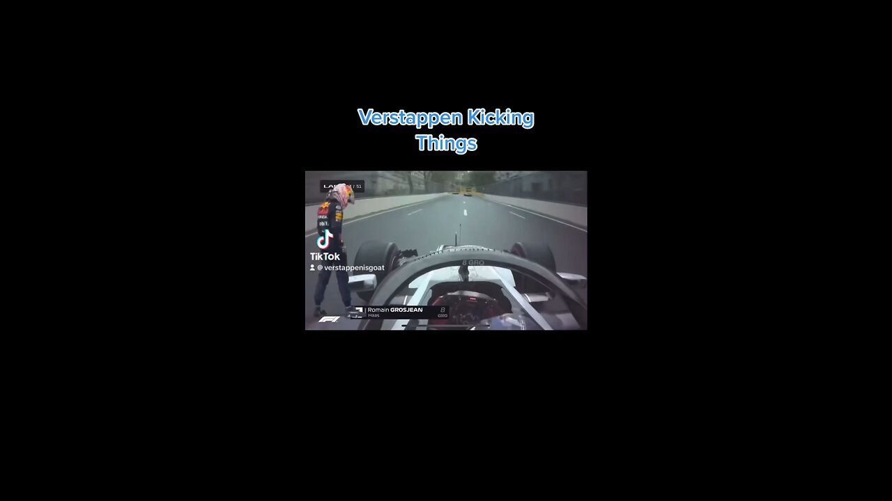 Max Verstappen Kicking Things