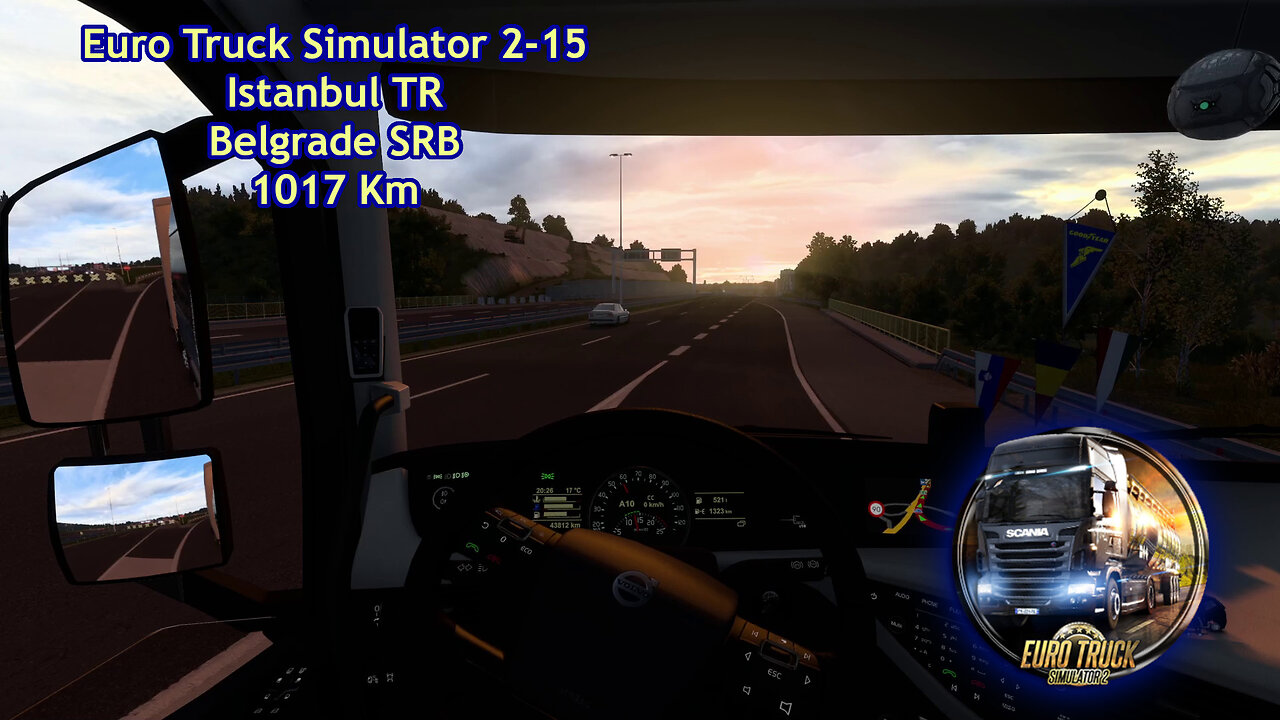 Euro Truck Simulator 2-15, Istanbul TR, Belgrade SRB, 1017 Km