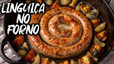 COMO FAZER LINGUIÇA NO FORNO