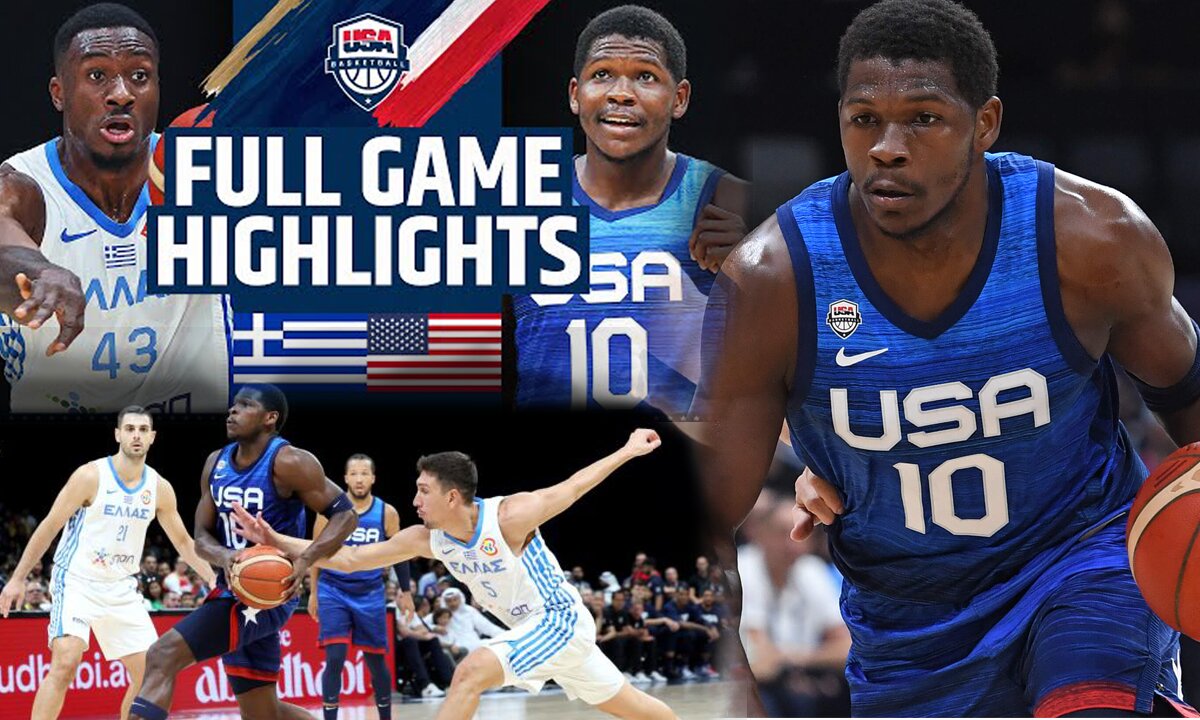 GREECE vs USA SHOWCASE _ FULL GAME HIGHLIGHTS _ August 18, 2023