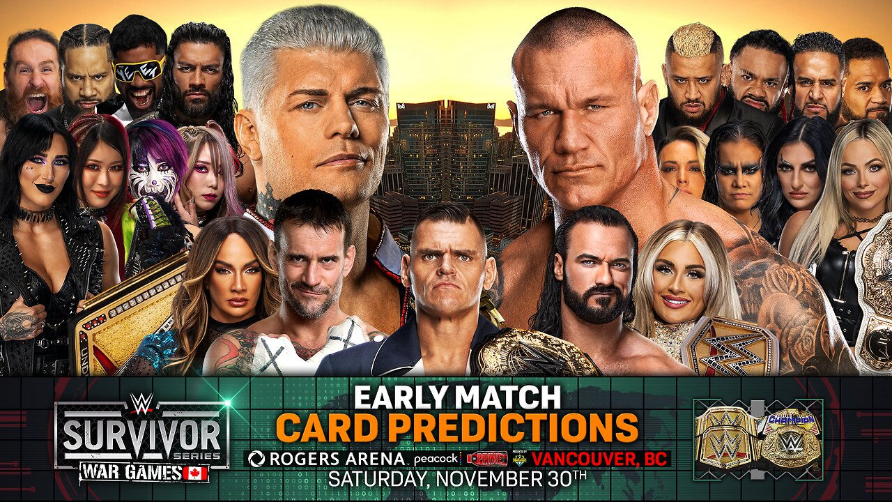 WWE Survivor Series 2024 - Match Card Predictions