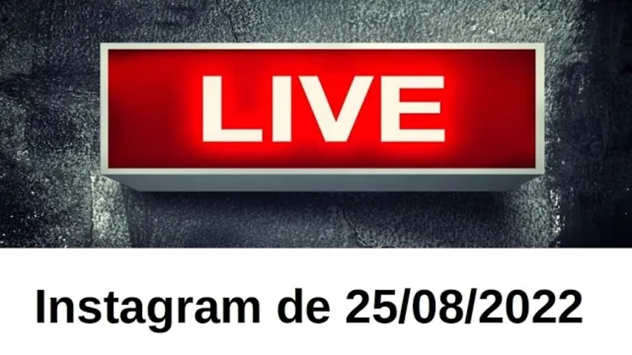 Liberdade de expressão, Socialismo, Skull and Bone e outros assuntos na Live Instagram de 25 08 2022