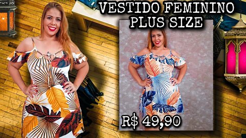 🛑 VESTIDO FEMININO PLUS SIZE CIGANINHA