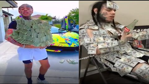 6ix9ine showing his not broke