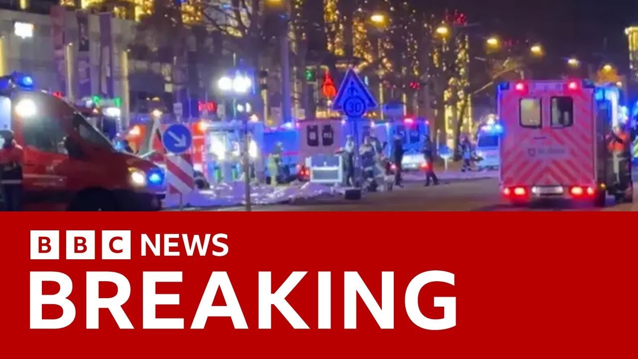 At least one dead after car drives into crowd at German Christmas market, reports say | BBC News