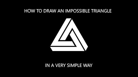 How to Draw an Impossible Triangle in a Very Simple Way