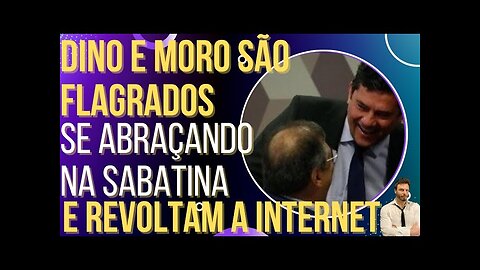 OI LUIZ - Dino e Moro são flagrados se abraçando na sabatina e a internet não perdoa!