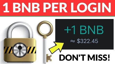 1 BNB Anytime You login 🔐 | Get 1 BNB COIN Per Day | Trust Wallet BNB Mining Site