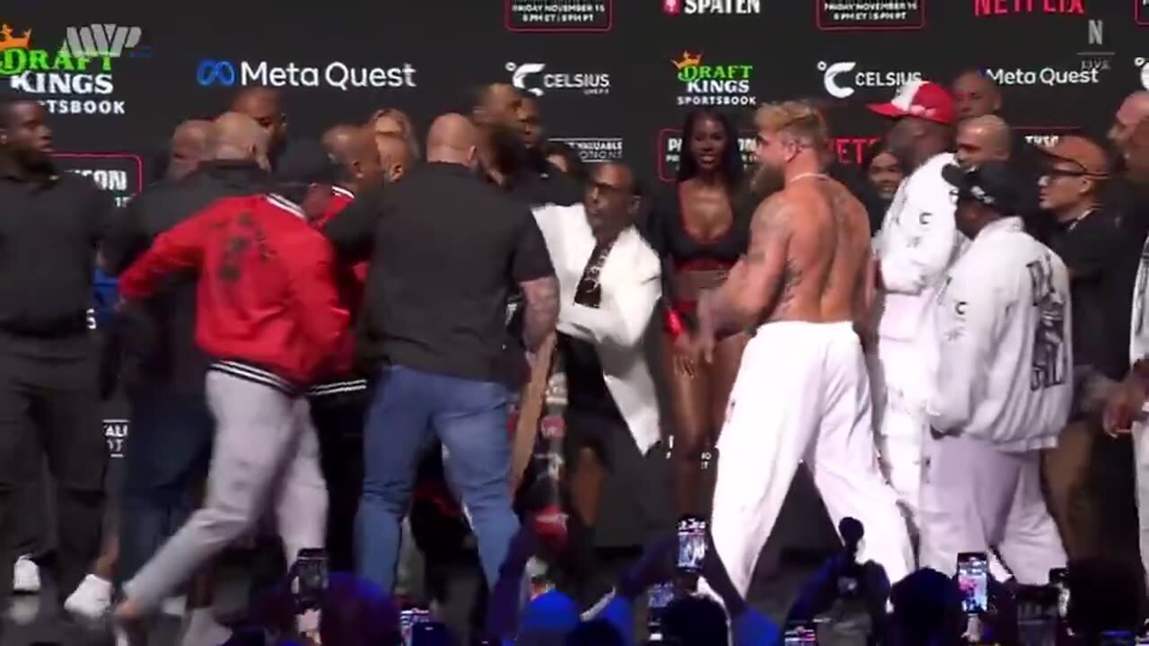 Mike Tyson Slaps Jake Paul During Weigh In