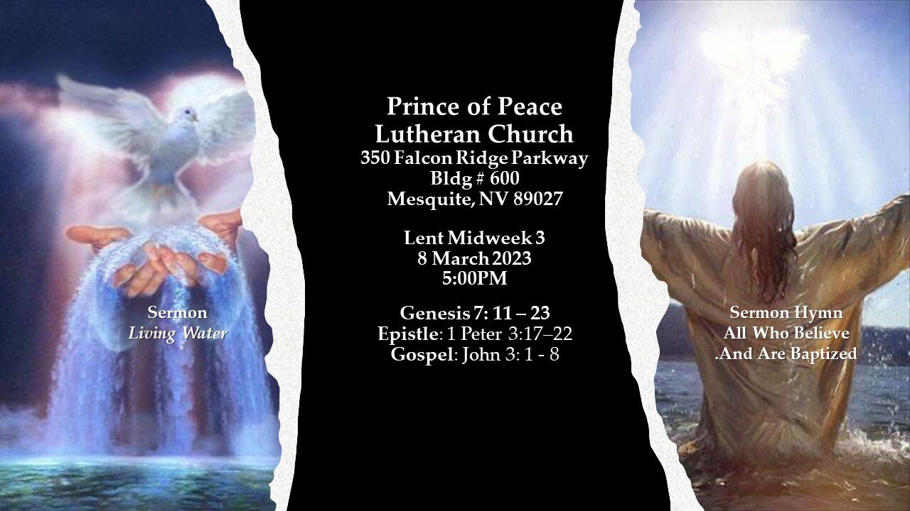 Part 1: Second Sunday In Lent