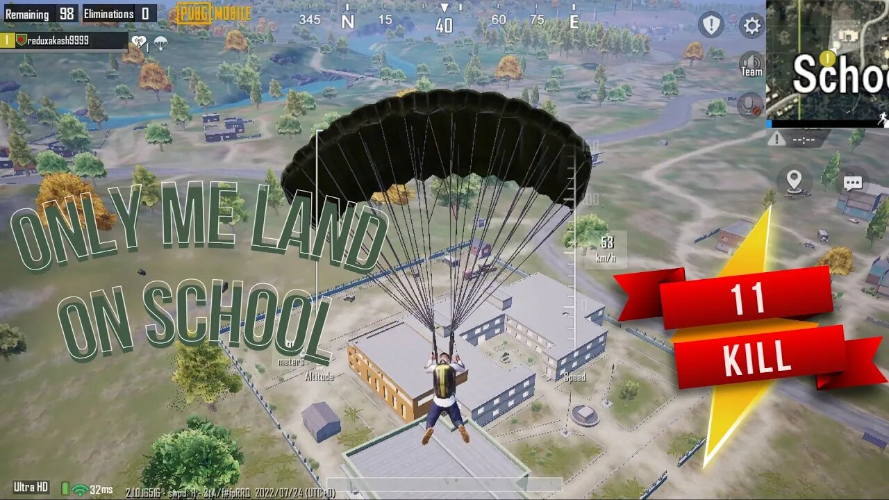 Only Me Land On School | PUBG Gameplay | Noob GAMER |