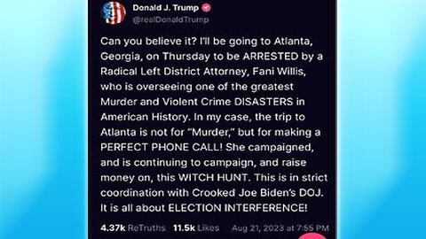 TRUMP TRIAL - It Is All About Election Interference, Georgia Moves To Impeach Fani Willis