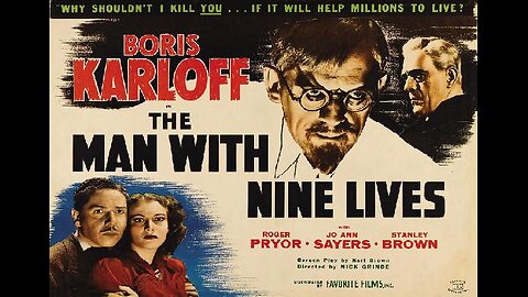 Karloff THE MAN WITH NINE LIVES 1940 Frozen Scientist Brought Back to Life FULL MOVIE in HD