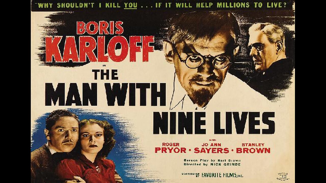 Karloff THE MAN WITH NINE LIVES 1940 Frozen Scientist Brought Back to Life FULL MOVIE in HD